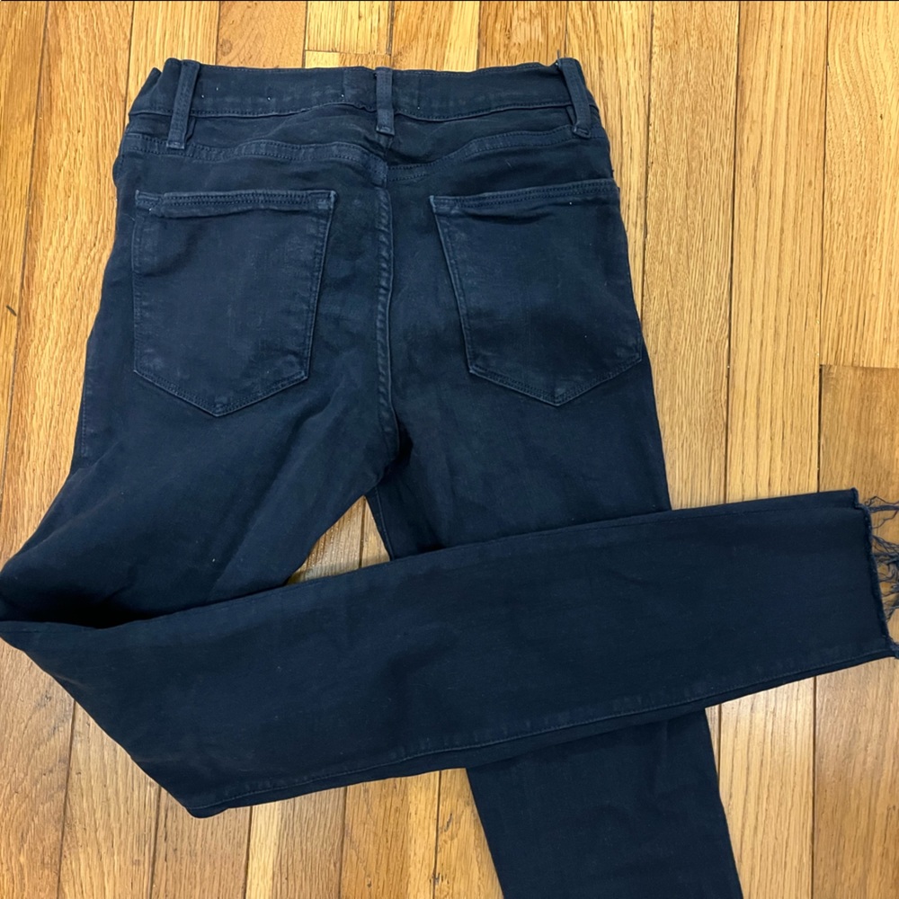Dark blue Frame Denim Fringe Jeans
